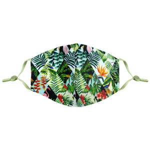 Open image in slideshow, Tropical Leaves &amp; Birds Mask
